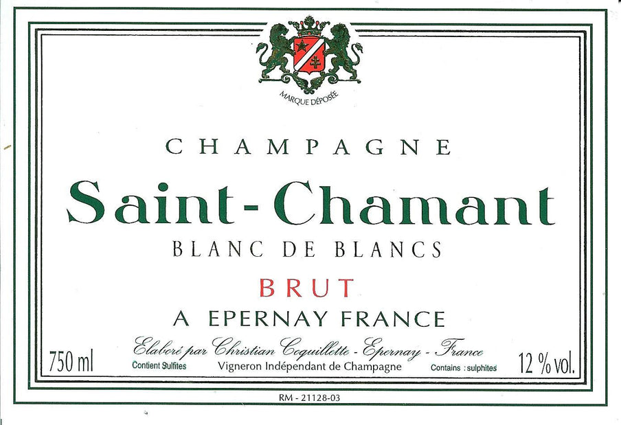 Saint-Chamant Champagne Brut Blanc de Blancs, Liquor Cave