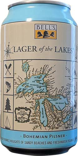 BELLS LAGER IN THE LAKES 6 PACK CAN