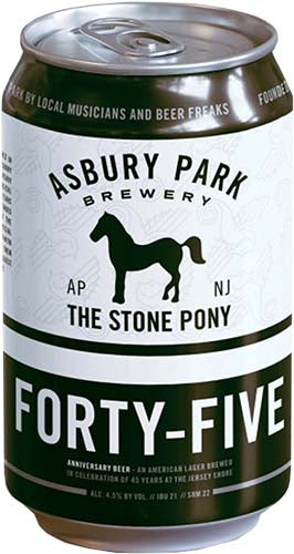 ASBURY PARK BREWERY - THE STONE PONY FORTY-FIVE 6PK CAN