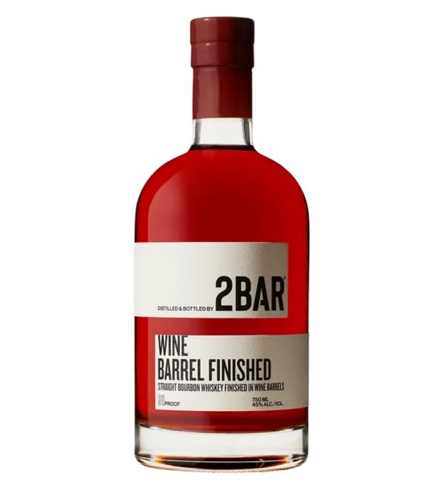 2Bar Wine Barrel Finished Straight Bourbon Whiskey