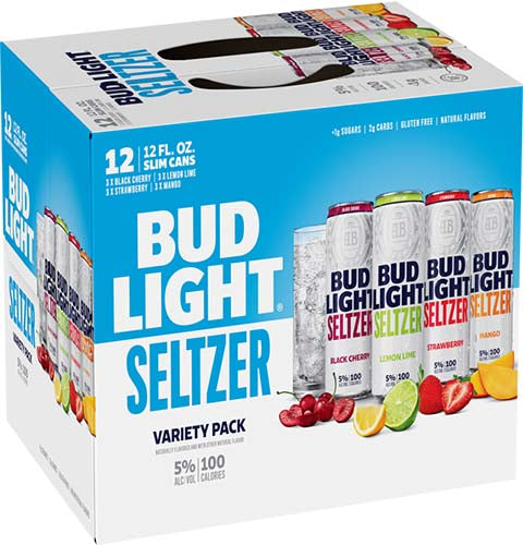 BUD SELTZER VARIETY 12 PK CANS
