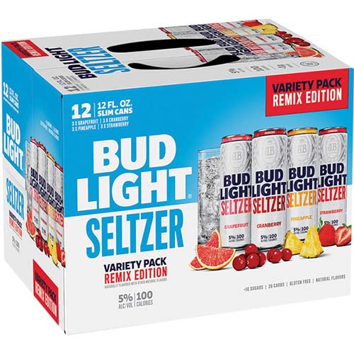 BUD SELTZER STRAWBERRY 12 PK CANS