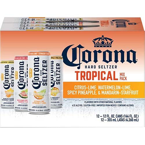CORONA SELTZERS VARIETY PK 12PK