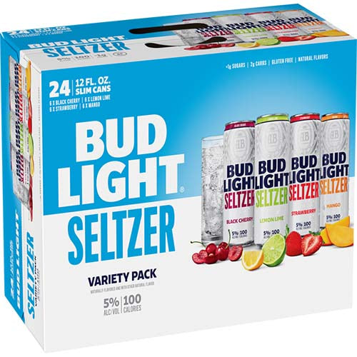BUD LIGHT SELTZER VARIETY 24 PK CANS
