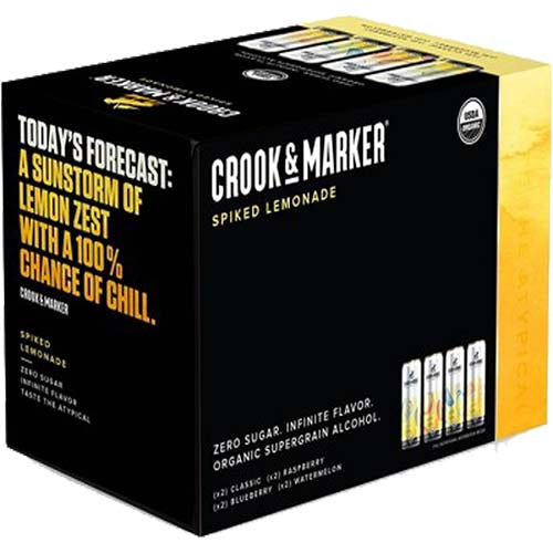 CROOK & MARKER SPIKED LEMONADE 8 PK CANS