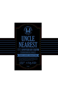 Uncle Nearest 777 Anniversary Blend The Lost Chapter Release #1