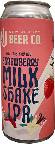 NJ BEER STRAWBERRY SHAKE IPA 4PK