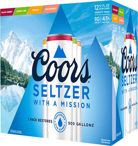 COORS SELTZERS12 PACK CANS