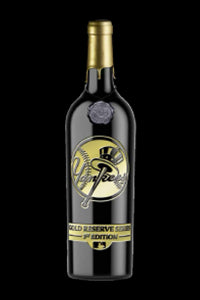 NY Yankees Cabernet Sauvignon Gold Etched