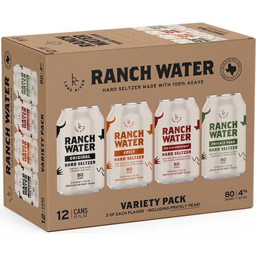 RANCH WATER HARD SELTZER VARIETY 12PK
