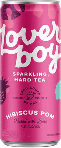 LOVER BOY SPARKLING HARD TEA HIBISCUSES POM 6PK CAN
