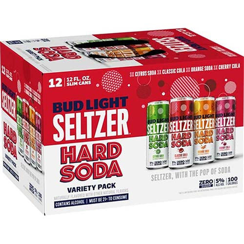 BUD LIGHT SELTZER HARD SODA 12PK