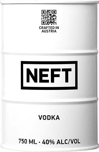 NEFT VODKA WHITE BARREL OIL CAN