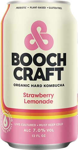 BOOCHCRAFT STRAWBERRY LEMONADE 4PK CANS