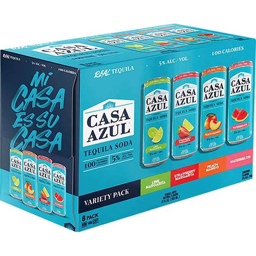 CASA AZUL TEQUILLA SODA VARITY 8PK