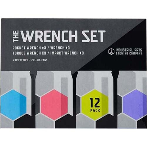 INDUSTRIAL ARTS WRENCH SET VARIETY PK 12PK CANS