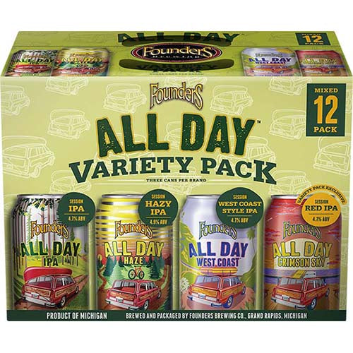 FOUNDERS ALL DAY VARIETY 12PK