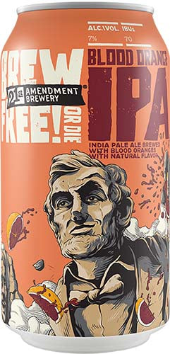 21ST AMENDMENT BLOOD ORANGE BREW FREE OR DIE IPA 6PK