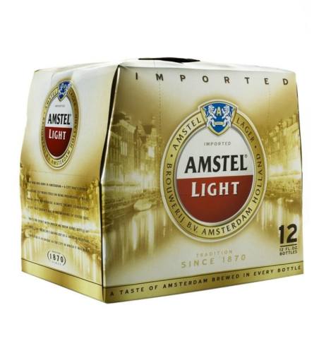 AMSTEL LIGHT 12 PK BOT.