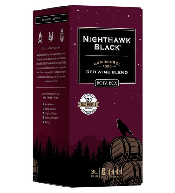 Bota Box Nightawalk Black Rumbarrell Red Blend