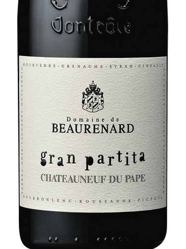 Beaurenard 17 Gran Partita Chateauneuf Du Pape MW Organic TABLE RED