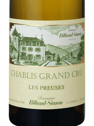 Billaud-Simon 22 Les Preuses Grand Cru TABLE WHITE