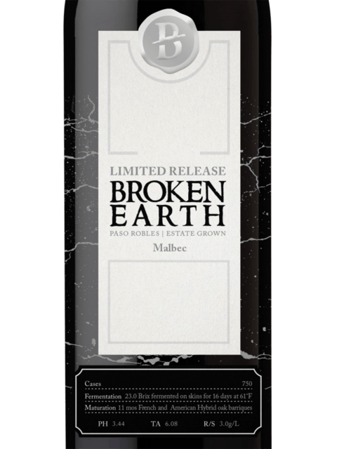 Broken Earth Estate Paso Robles Malbec 2020