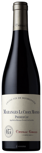 Camille Giroud 20 Maranges 1er Cru Le Croix Moines TABLE RED