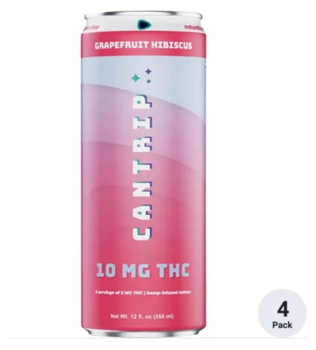 Cantrip Grapefuit Hibuscus 10Mg Thc 4Pk