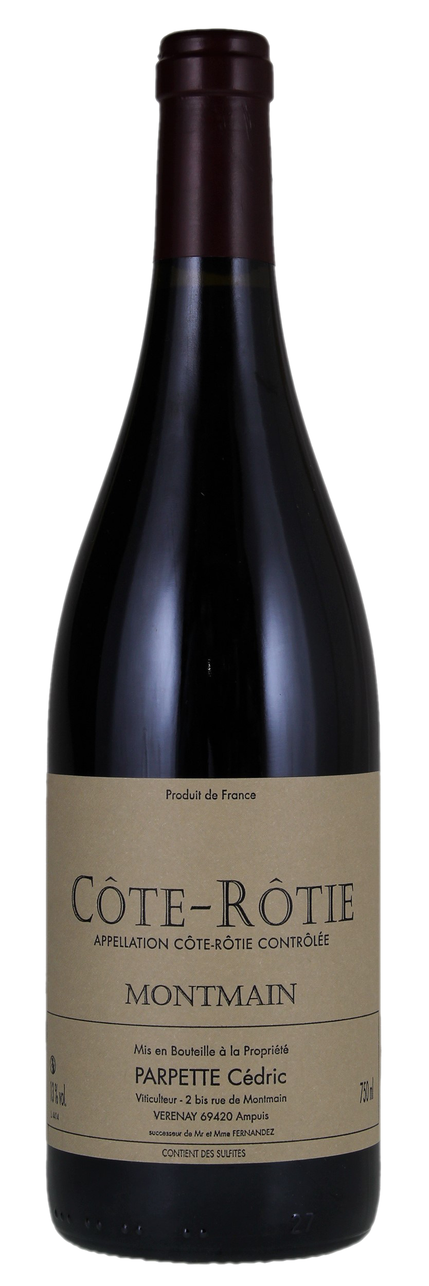 Cedric Parpette Cote Rotie Montmain 2020