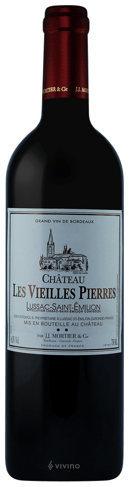 Ch Les Vielles Pierres Lussac Saint Emilion Rouge