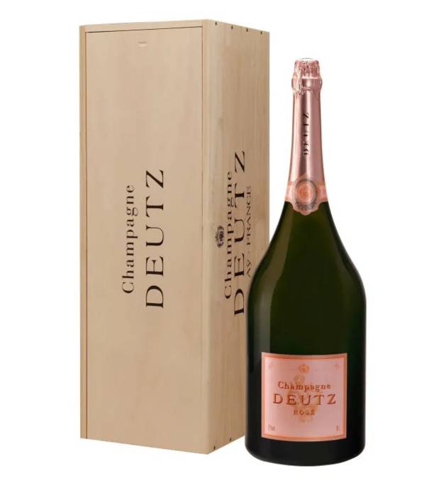 Champagne Deutz Brut Rose Sakura Wood Case