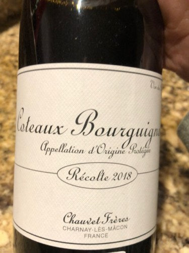 Chauvet Freres Coteaux Bourguignons Rouge 2020