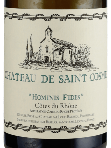 Cosme St Chateau Cotes Du Rhone Hominis Fides Blanc 750Ml