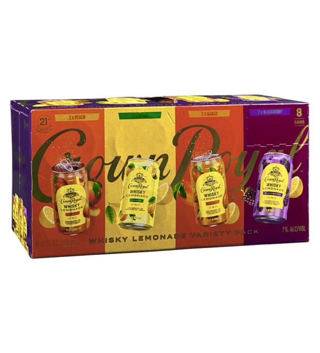 Crown Royal Whisky Lemonade Variety 8pk 12 oz Cans