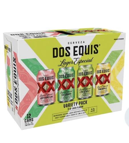 DOS EQUIS VARIETY PACK 12 PK CAN