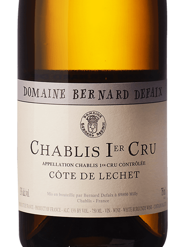 Defaix Domaine B Chablis 1Er Cru Cotes De Lechet Reserve 750Ml
