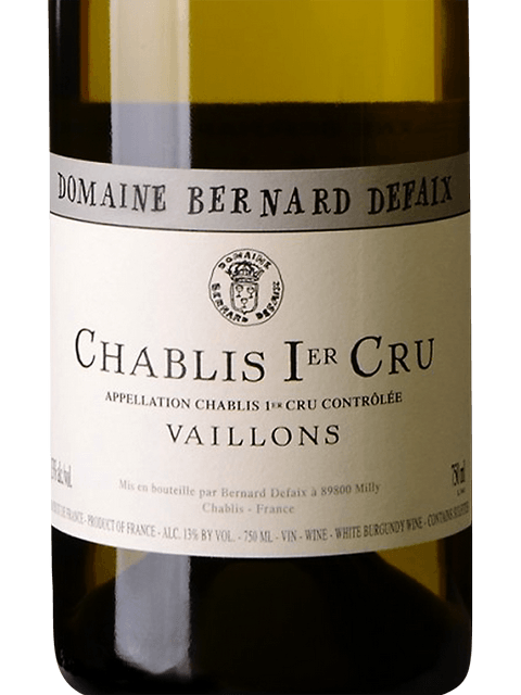 Defaix Domaine B Chablis 1Er Cru Vaillons 750Ml
