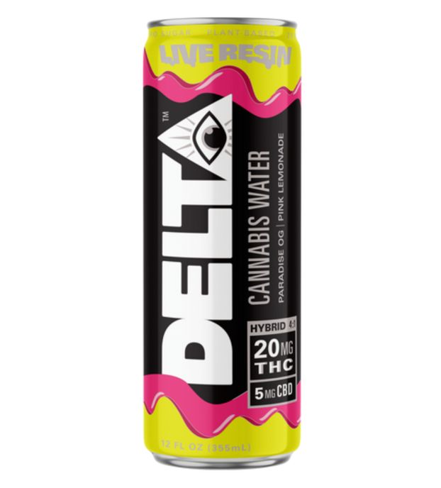 Delta Beverage Pink Lemonade Cannibas Water