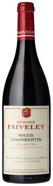 Domaine Faiveley 22 Mazis Chambertin Grand Cru TABLE RED