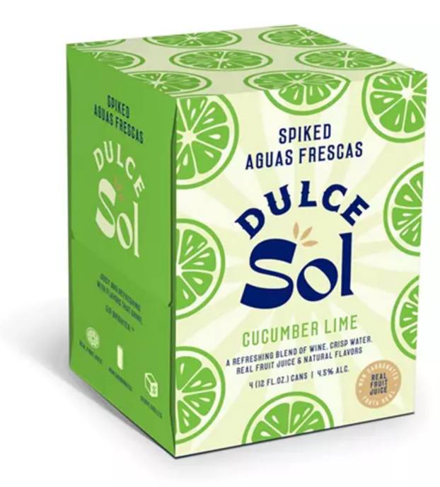 Dulce Sol Cucumber Lime 4Pk