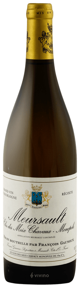 Francois Gaunoux 22 Meursault Clos des Meix Chavaux TABLE WHITE