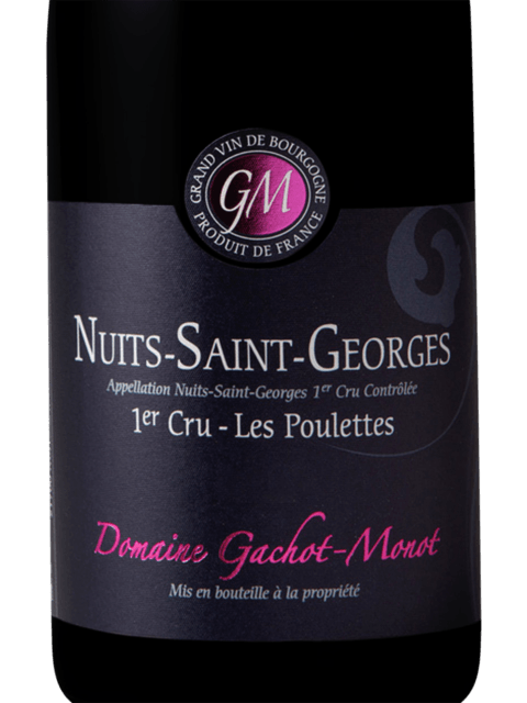 Gachot Monot Domaine Nuits St Georges 1Er Cru Poulettes 750Ml
