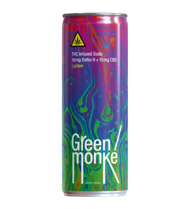 Green Monkie Thc Lychee 10 Mg