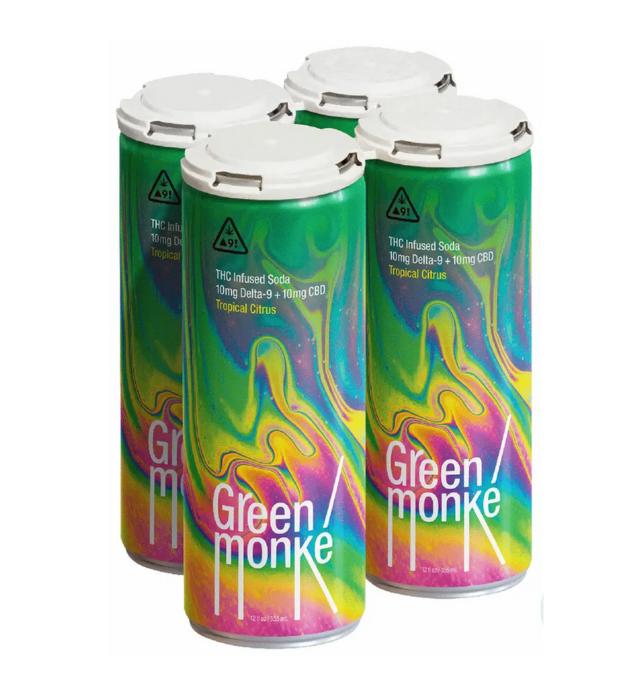 Green Monkie Thc Tropical Citrus 10 Mg