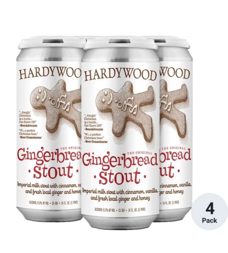 HARDYWOOD BOURBON GINGERBREAD STOUT 4PK