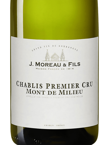 J Moreau Et Fils Chablis 1Er Cru Mont Milieu 750Ml