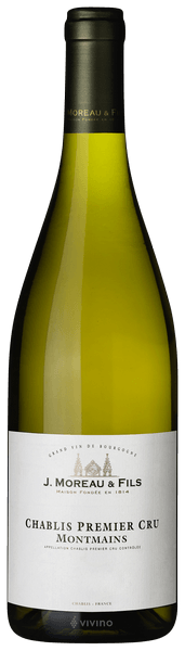 J Moreau Et Fils Chablis 1Er Cru Montmains 750Ml
