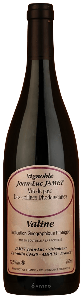 Jean Luc Jamet 22 Collines Rhodaniennes TABLE RED