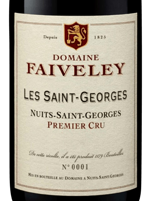 Joseph Faiveley 21 Nuits Saint Georges 1er Cru Les Saint Georges TABLE RED